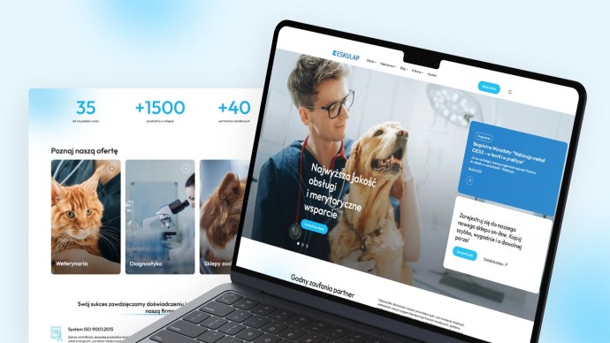 Eskulap – Nowoczesna platforma www z blogiem eksperckim dla branży weterynaryjnej